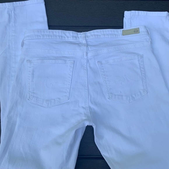 AG The Prima Cigarette Leg White Jeans Womens Ankle 29R $210 - Picture 10 of 12